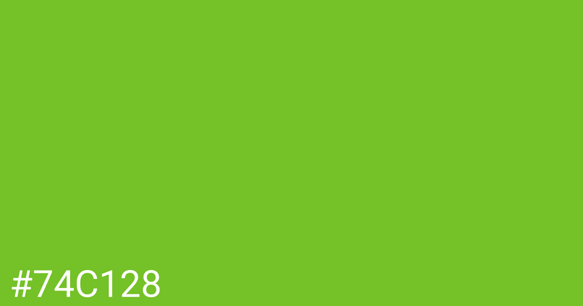 Hex color #74c128 graphic