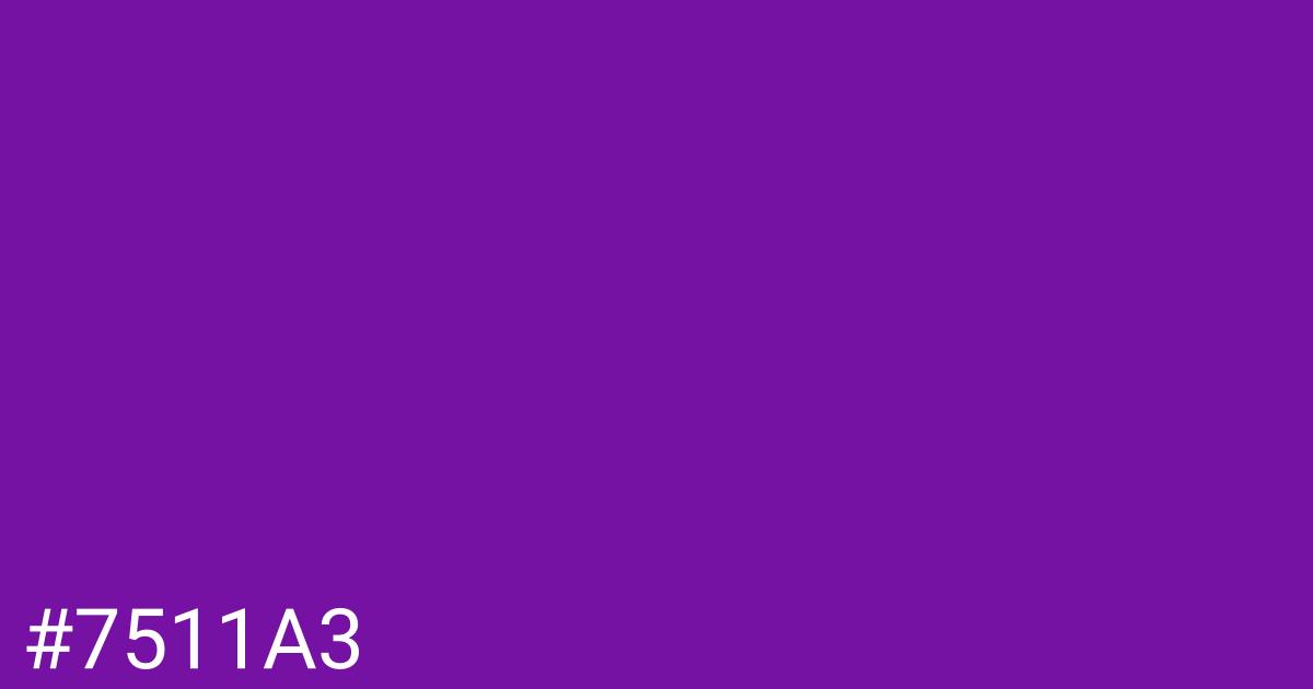 Hex color #7511a3 graphic