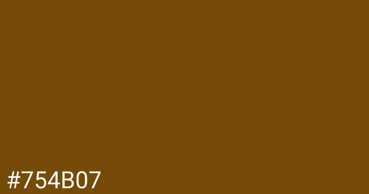 Hex color #754b07 graphic