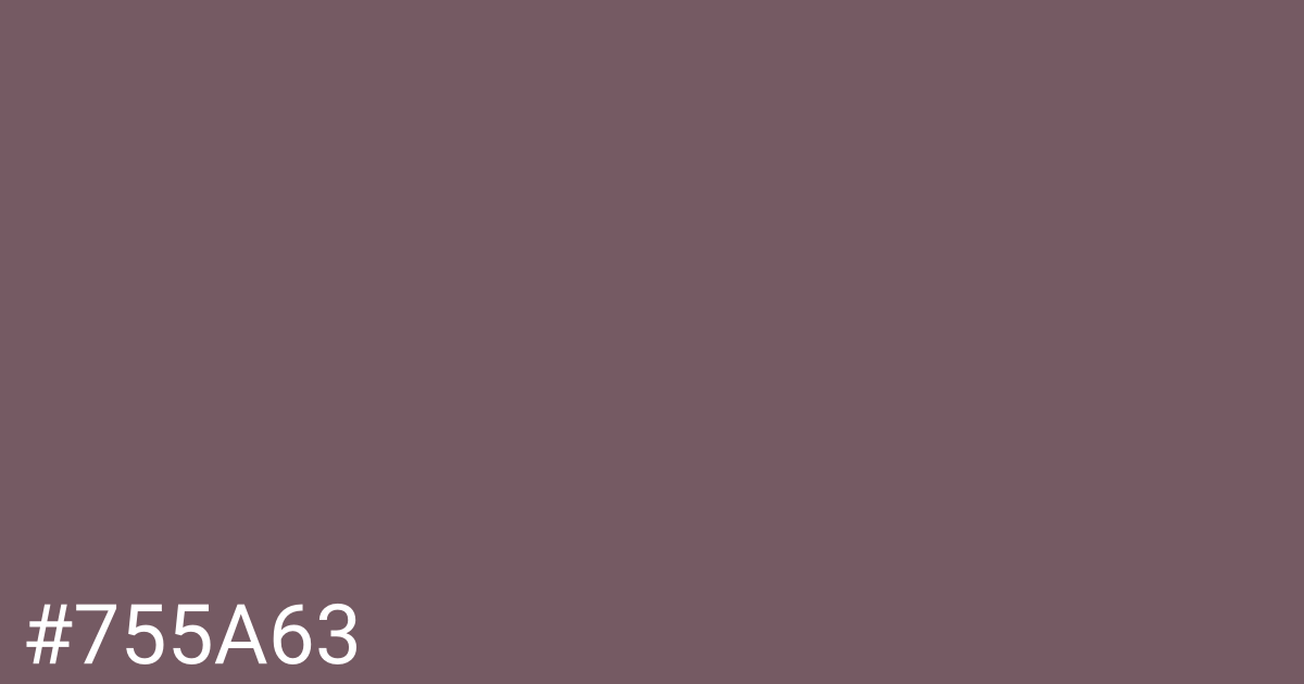 Hex color #755a63 graphic