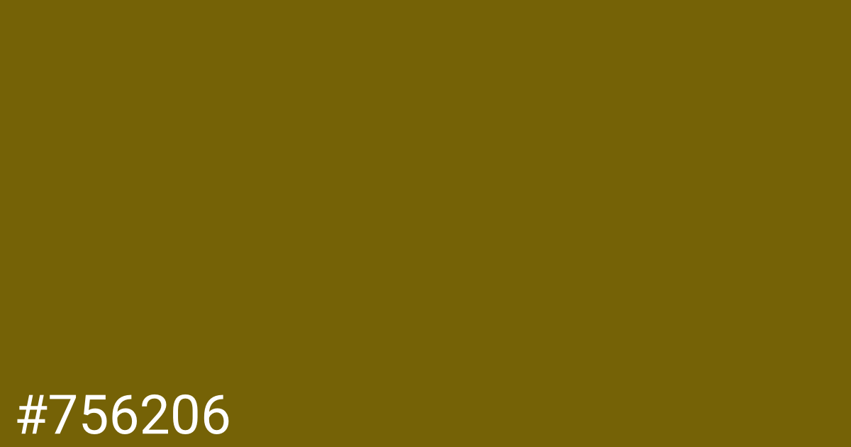 Hex color #756206 graphic