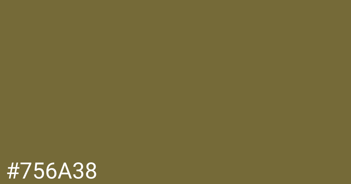 Hex color #756a38 graphic