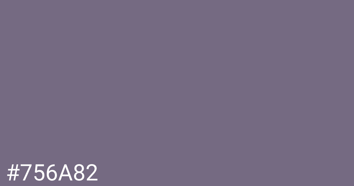 Hex color #756a82 graphic