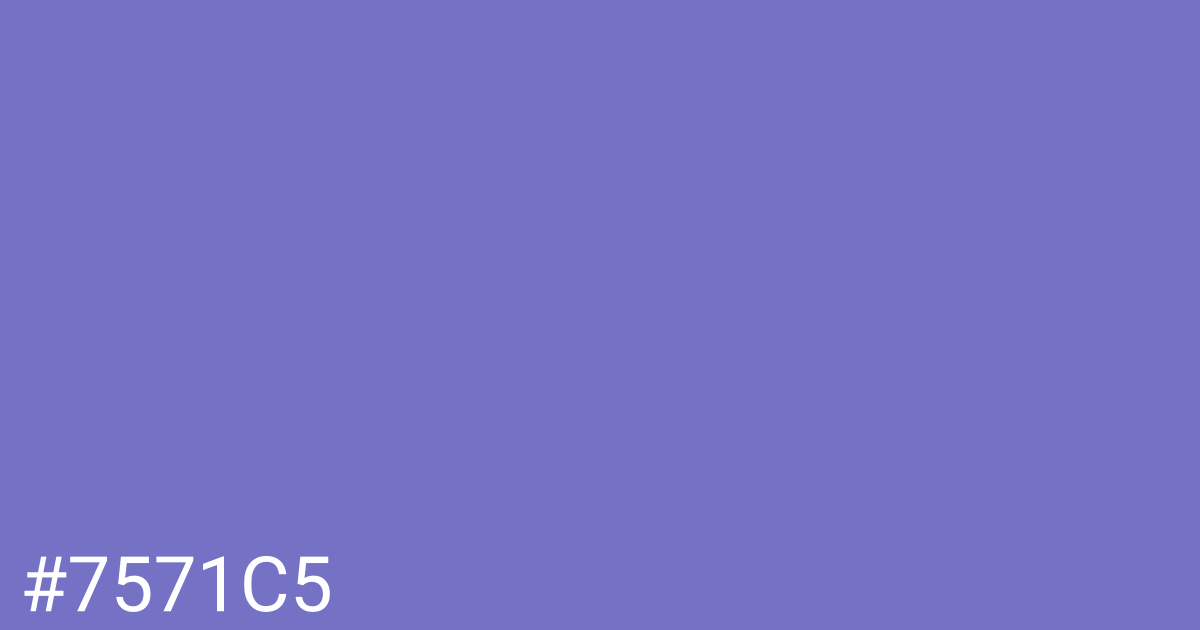 Hex color #7571c5 graphic