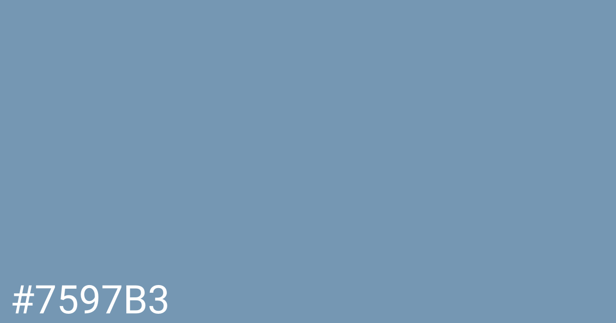 Hex color #7597b3 graphic