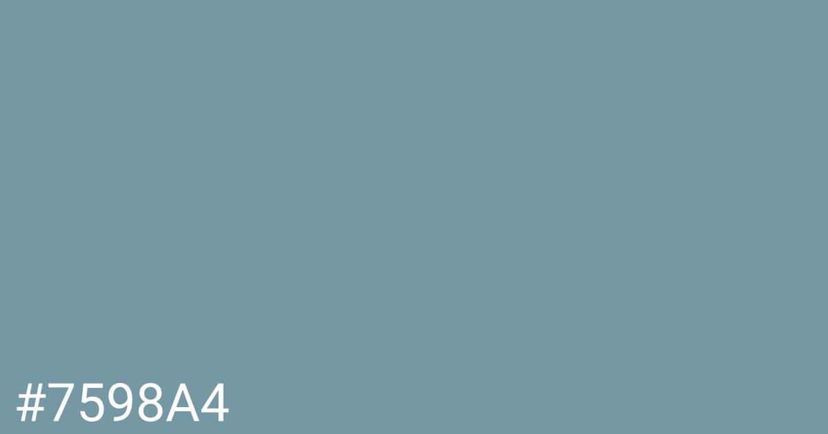 Hex color #7598a4 graphic