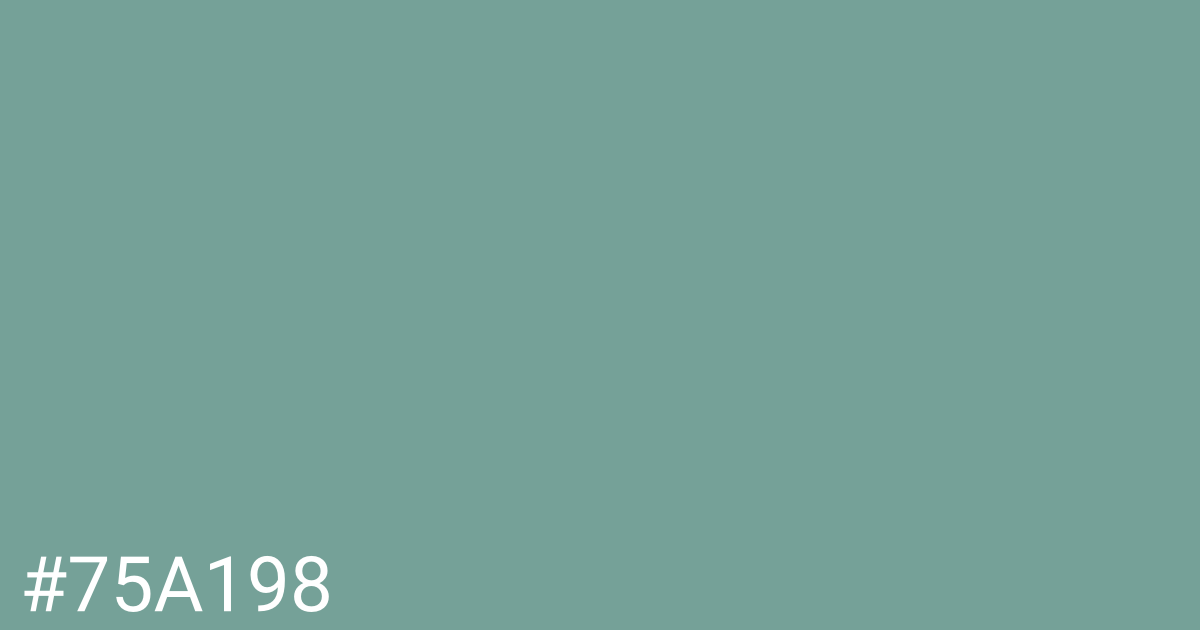 Hex color #75a198 graphic