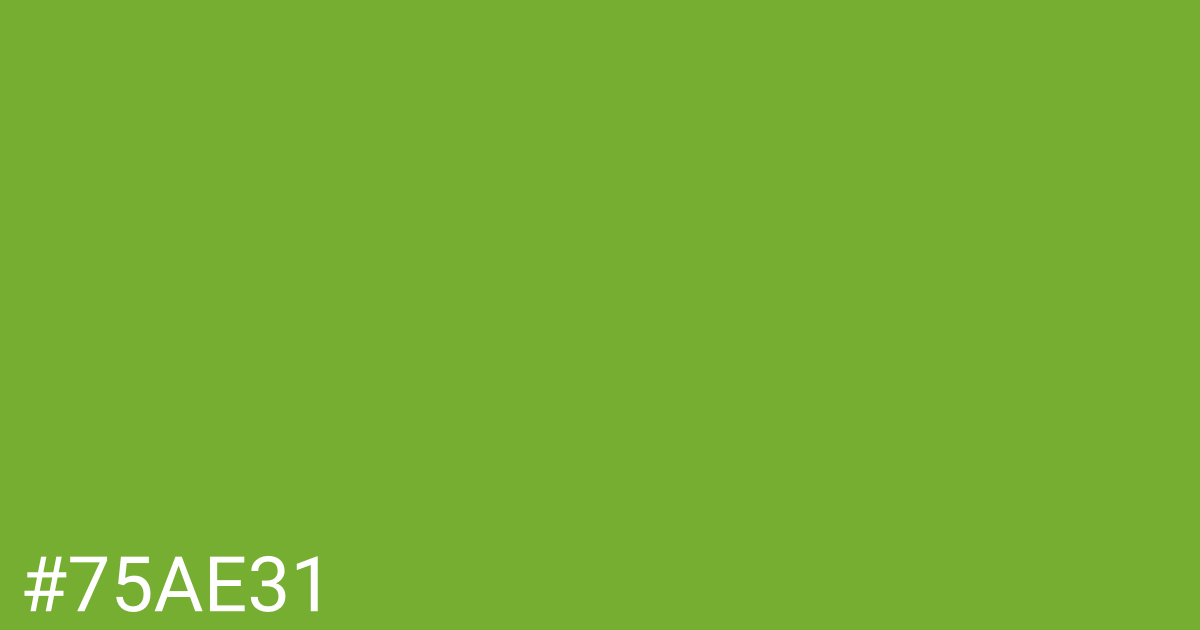 Hex color #75ae31 graphic