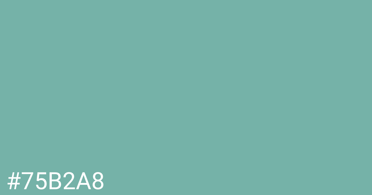 Hex color #75b2a8 graphic