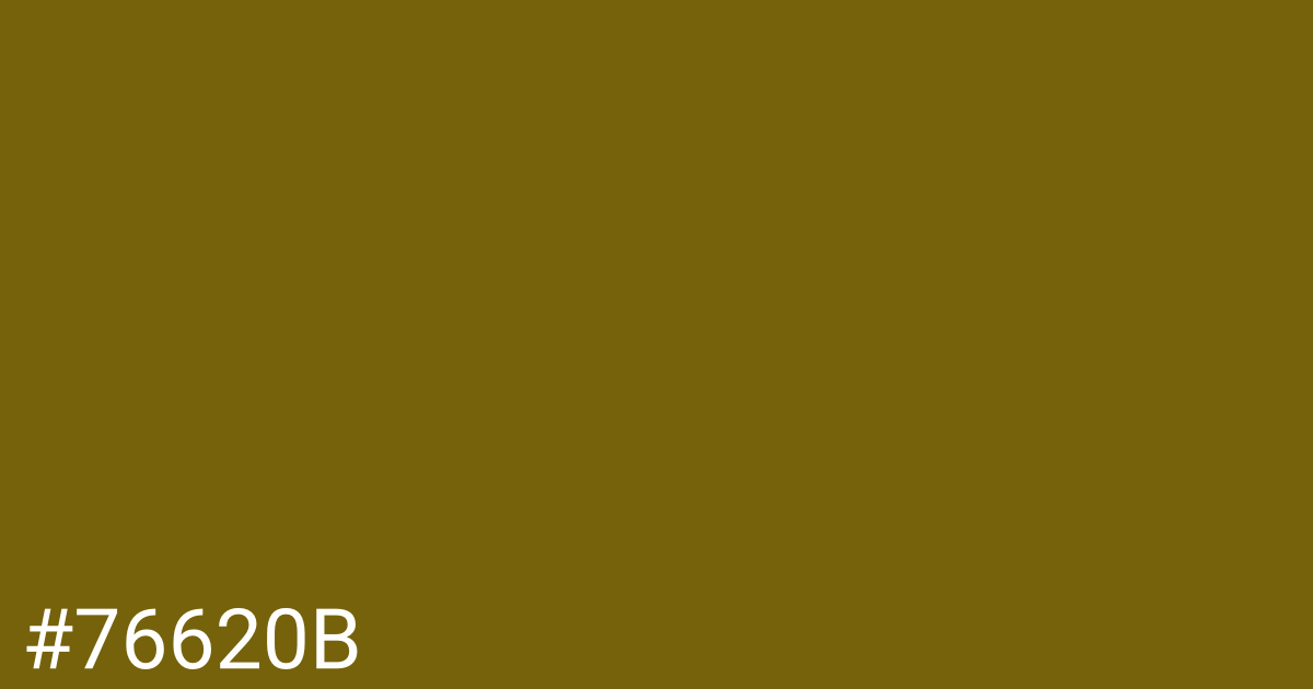 Hex color #76620b graphic