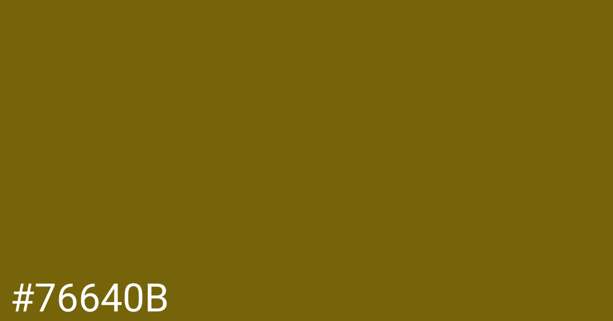 Hex color #76640b graphic