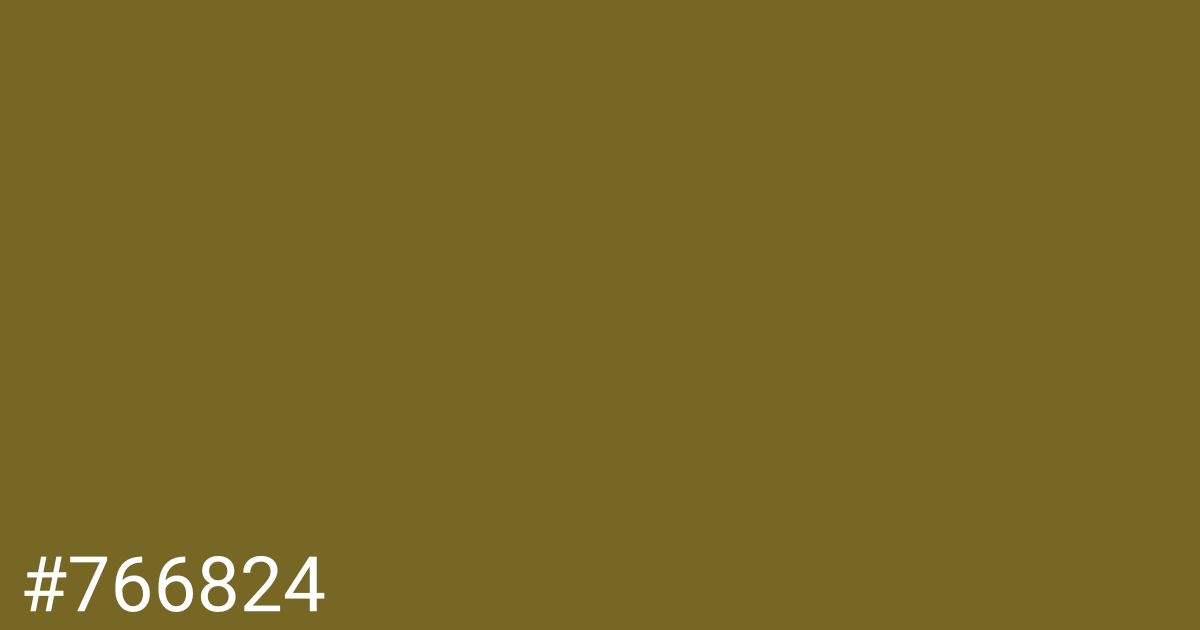 Hex color #766824 graphic