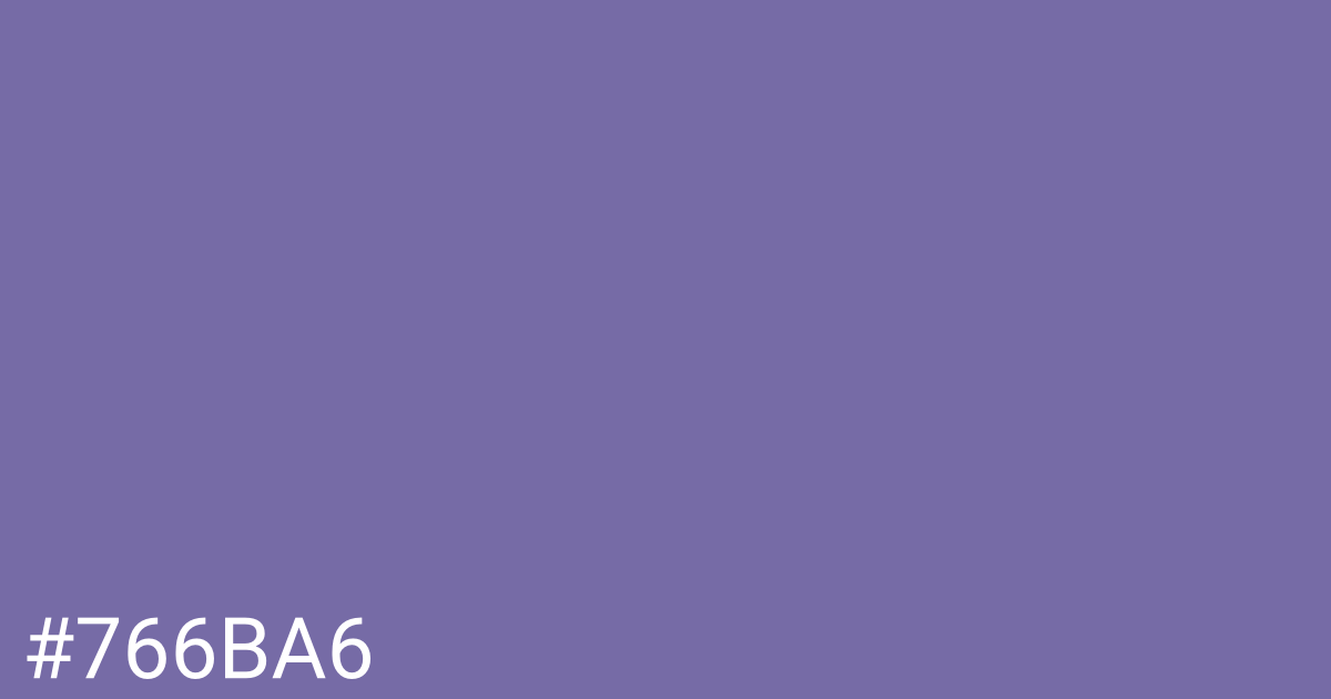 Hex color #766ba6 graphic