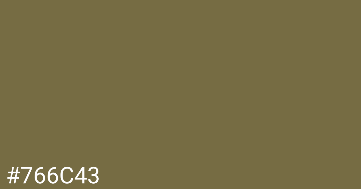 Hex color #766c43 graphic