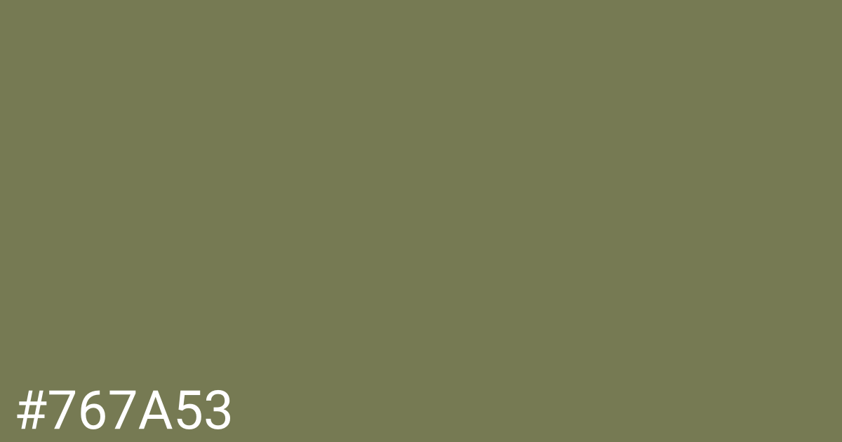 Hex color #767a53 graphic