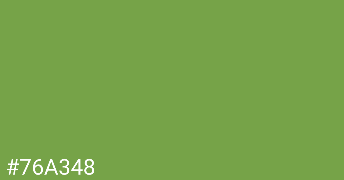 Hex color #76a348 graphic