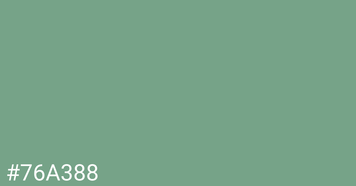 Hex color #76a388 graphic