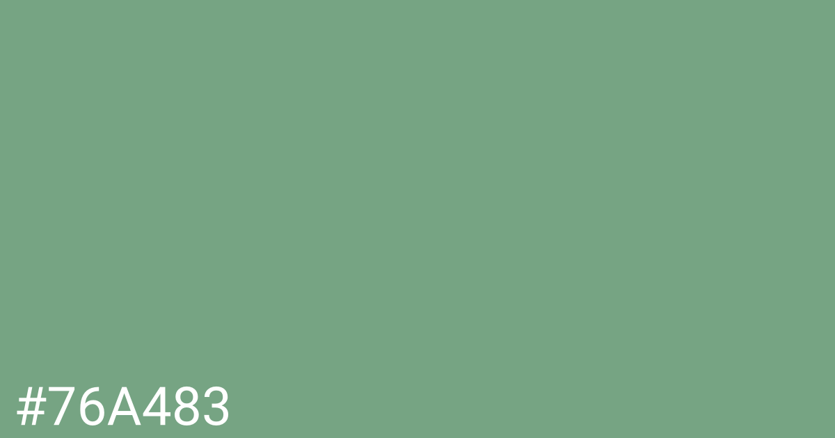 Hex color #76a483 graphic