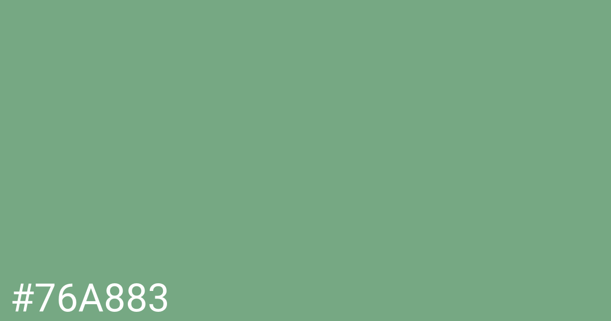 Hex color #76a883 graphic