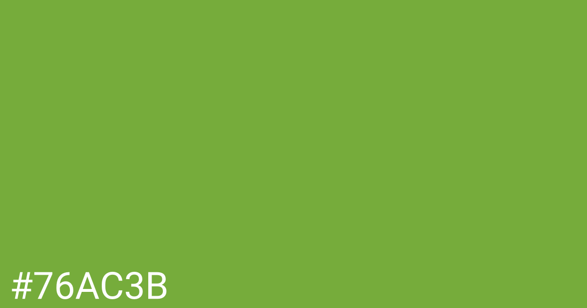 Hex color #76ac3b graphic