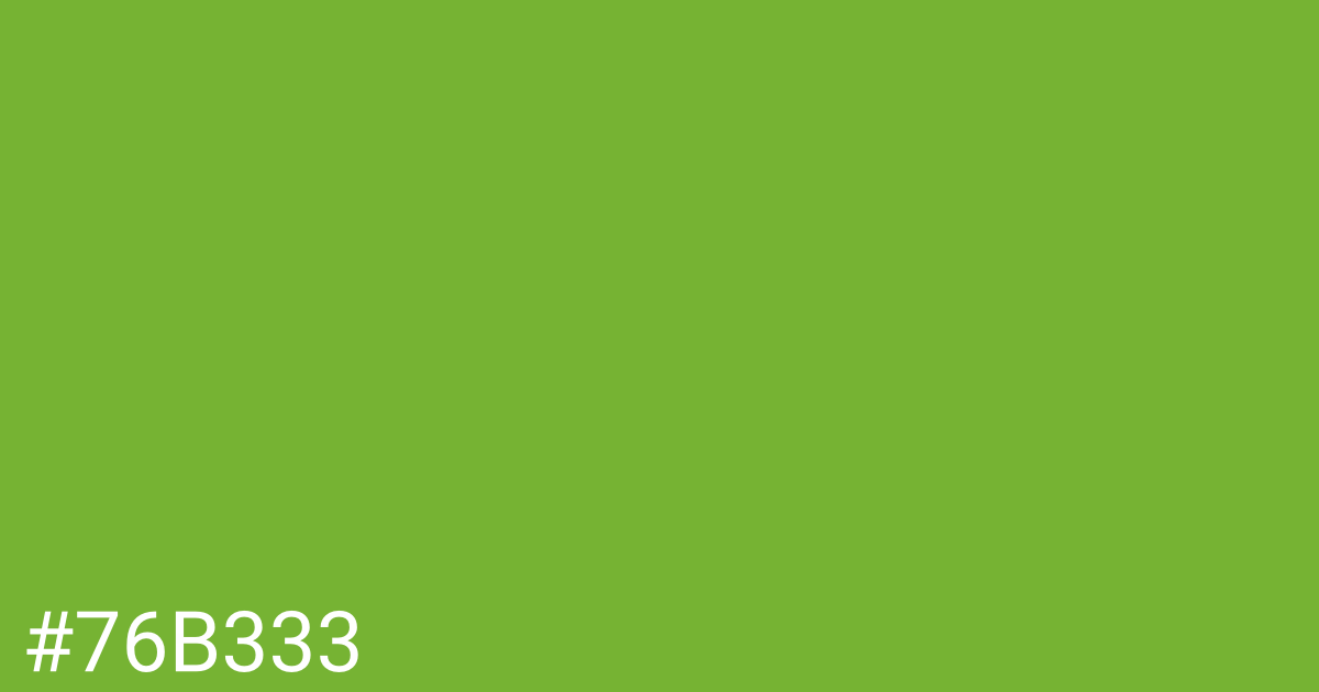 Hex color #76b333 graphic