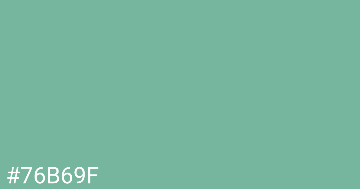 Hex color #76b69f graphic