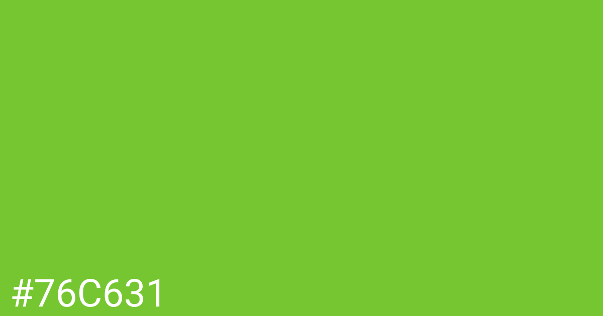 Hex color #76c631 graphic