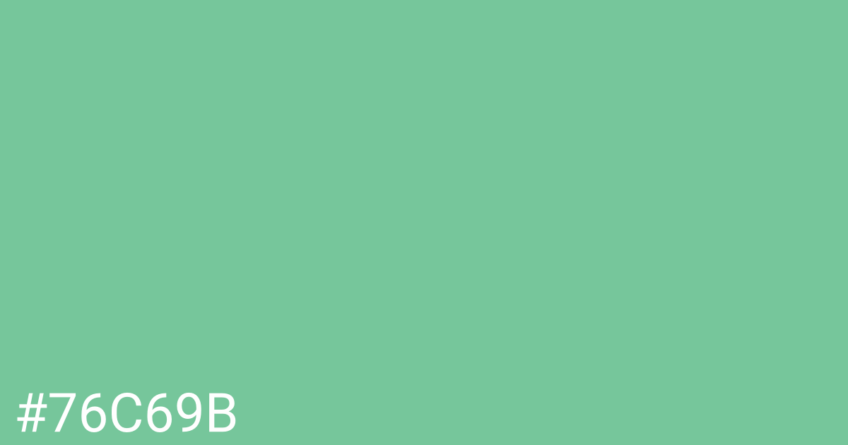 Hex color #76c69b graphic