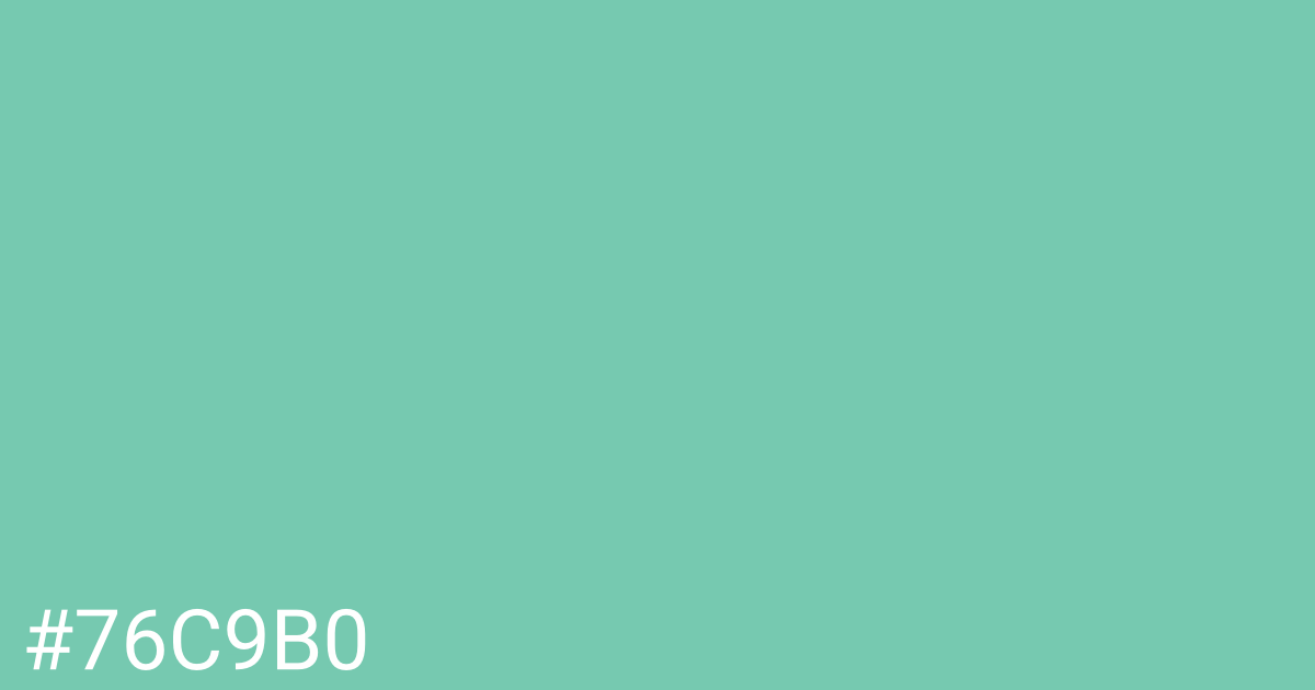 Hex color #76c9b0 graphic