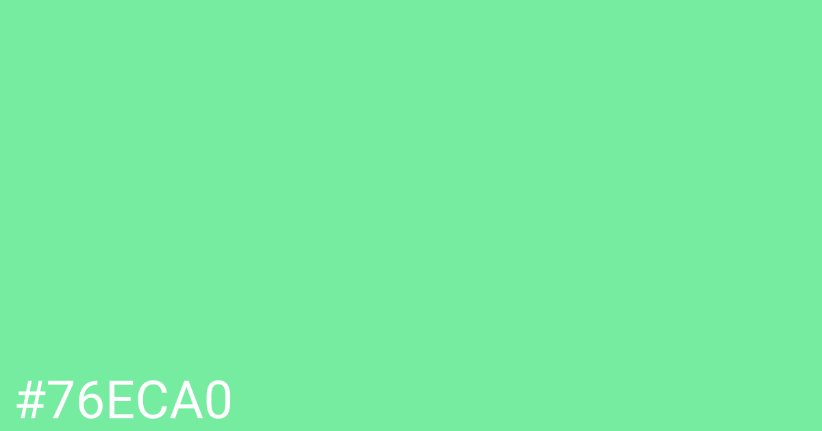 Hex color #76eca0 graphic