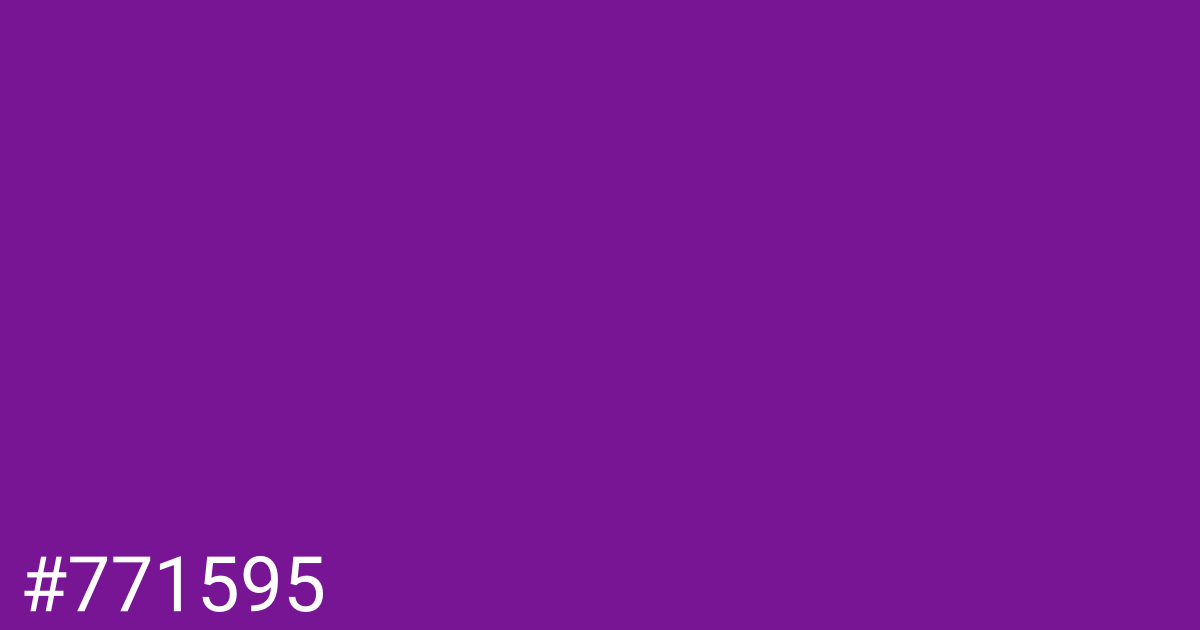 Hex color #771595 graphic