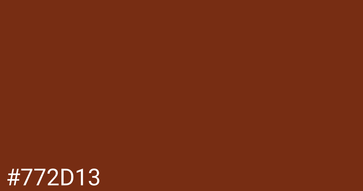 Hex color #772d13 graphic