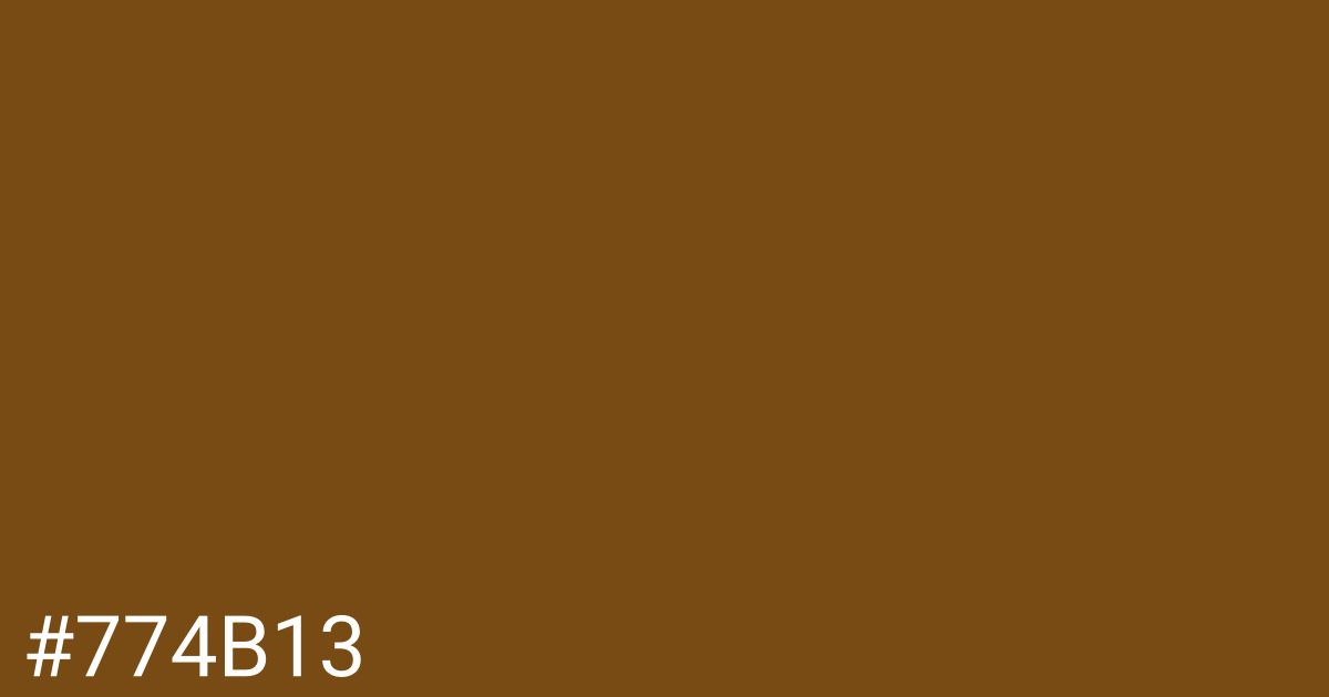 Hex color #774b13 graphic