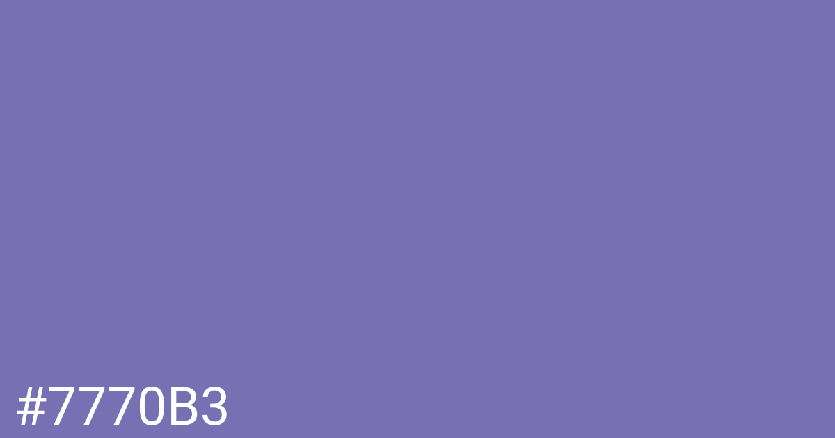 Hex color #7770b3 graphic