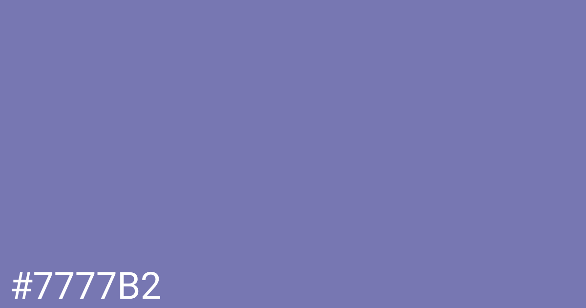 Hex color #7777b2 graphic