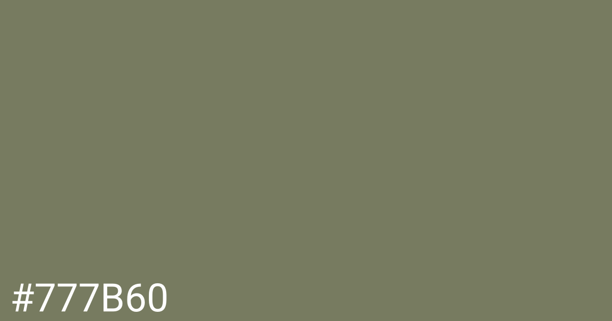 Hex color #777b60 graphic