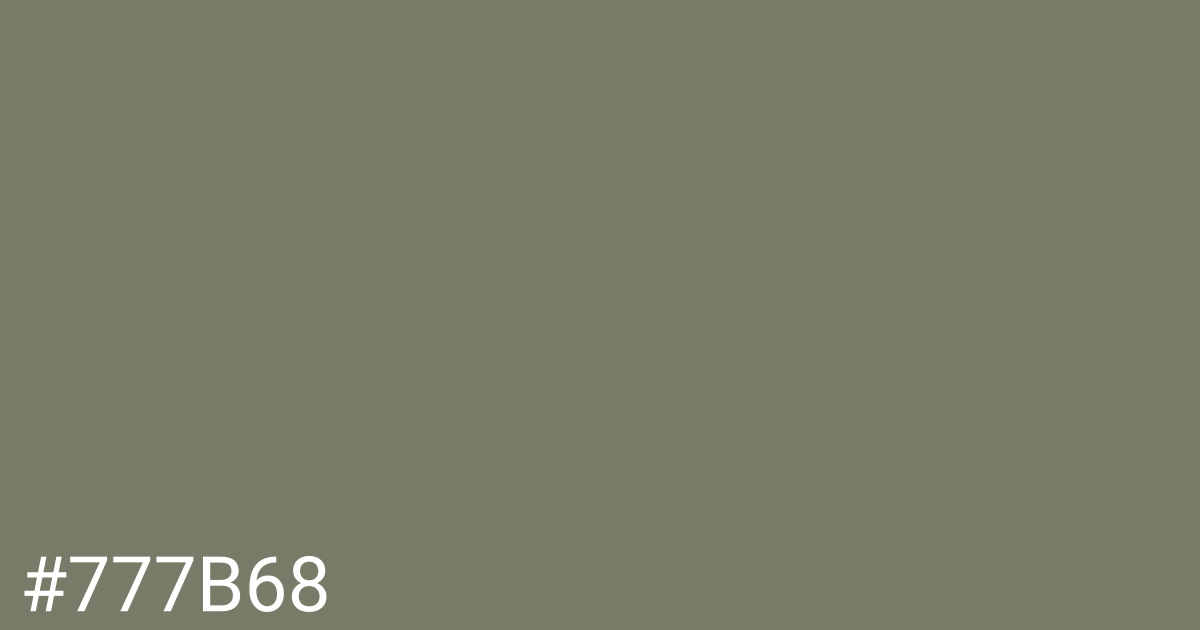 Hex color #777b68 graphic