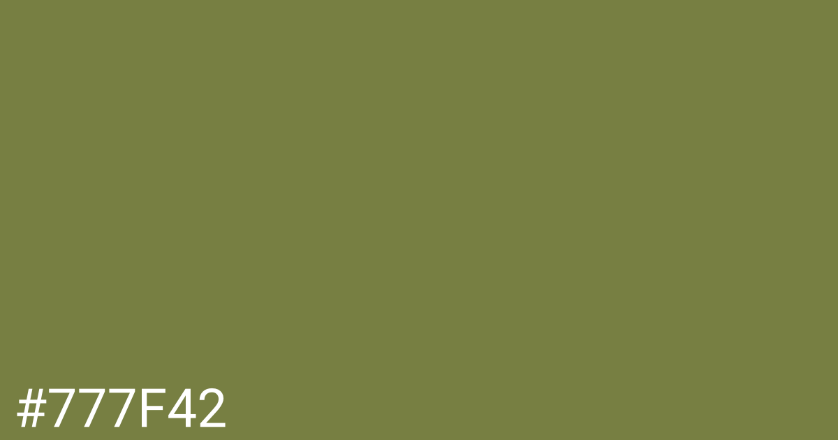 Hex color #777f42 graphic