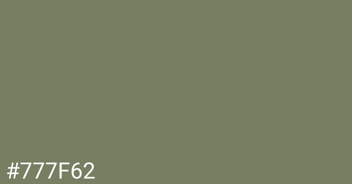 Hex color #777f62 graphic