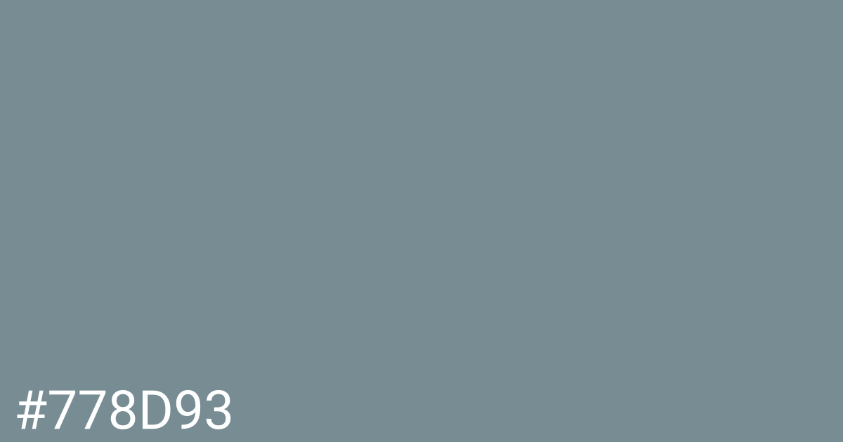 Hex color #778d93 graphic