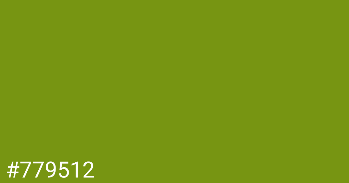 Hex color #779512 graphic
