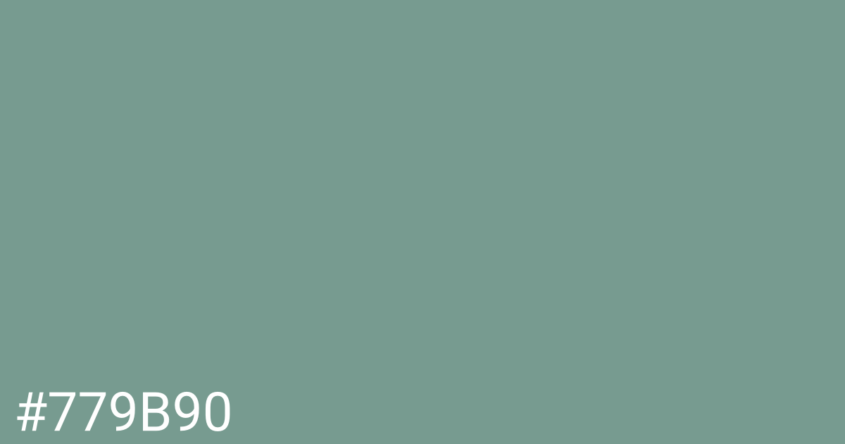 Hex color #779b90 graphic