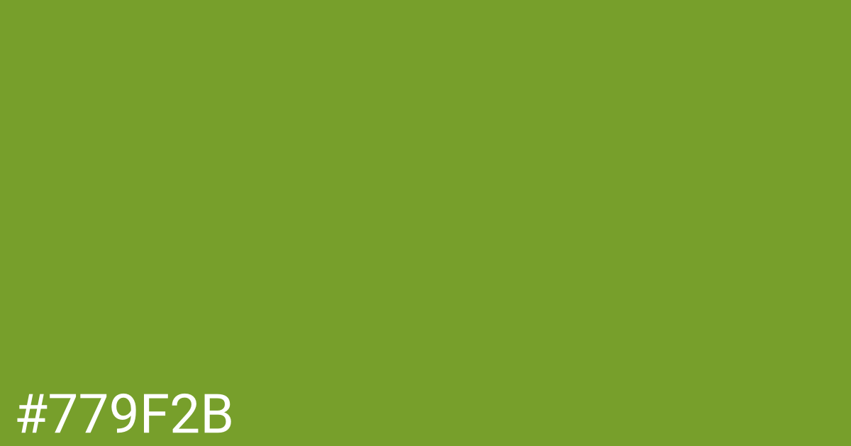 Hex color #779f2b graphic