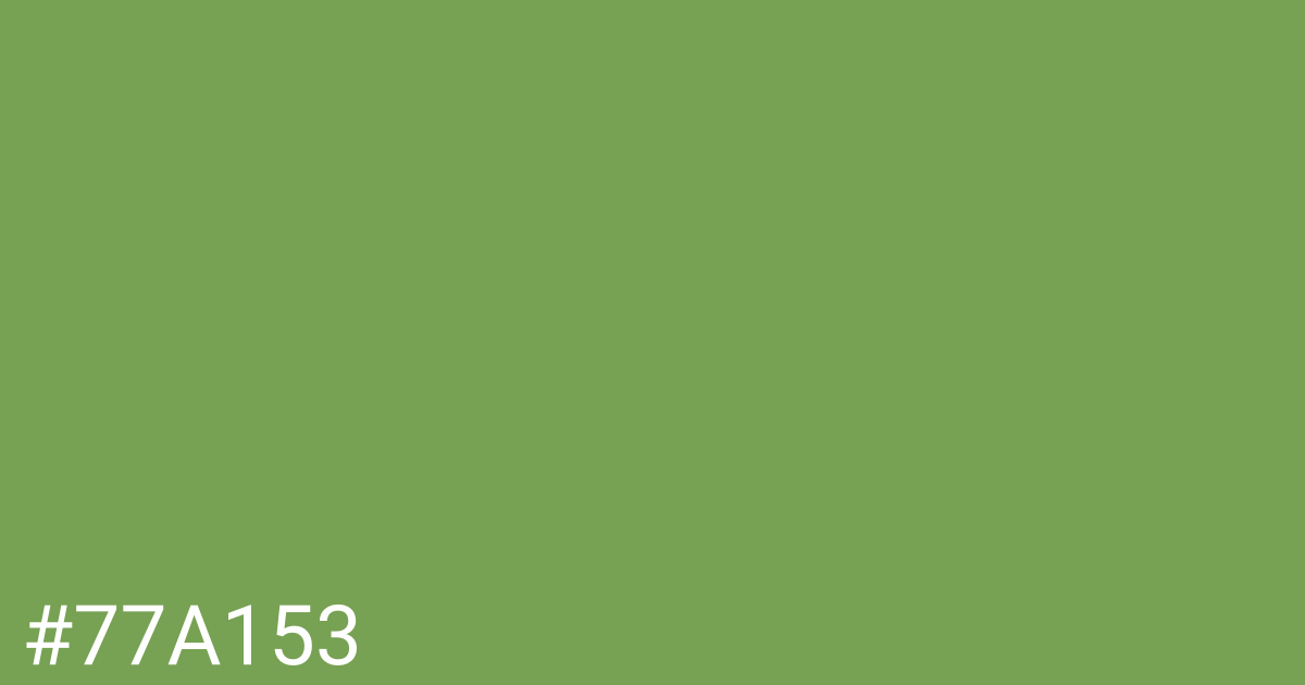 Hex color #77a153 graphic