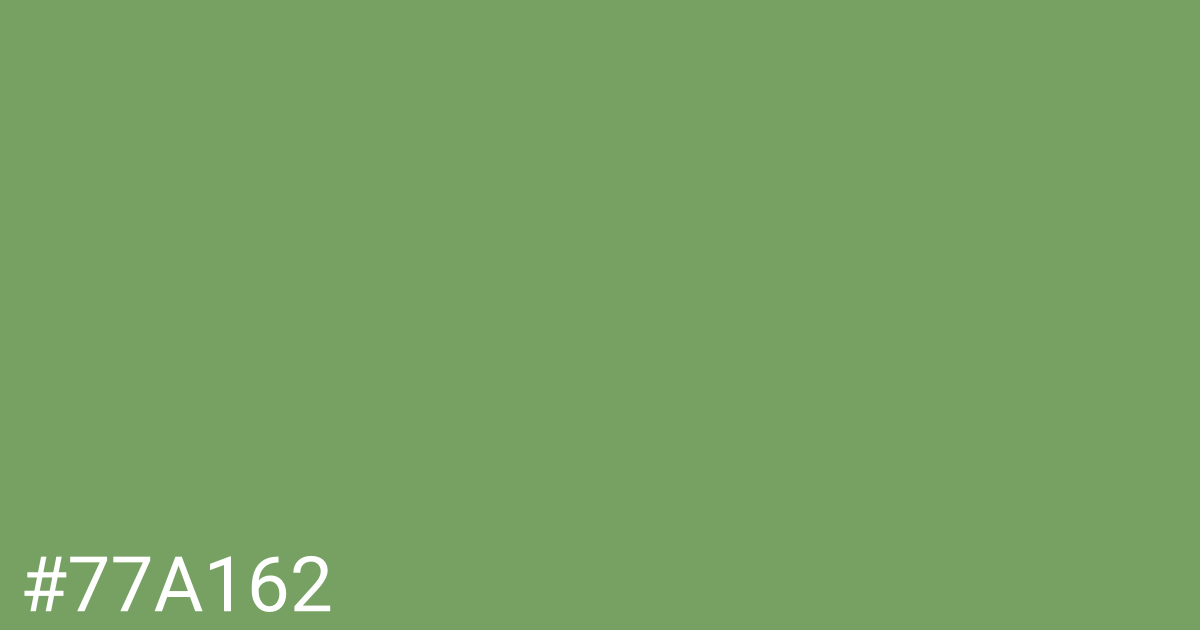 Hex color #77a162 graphic