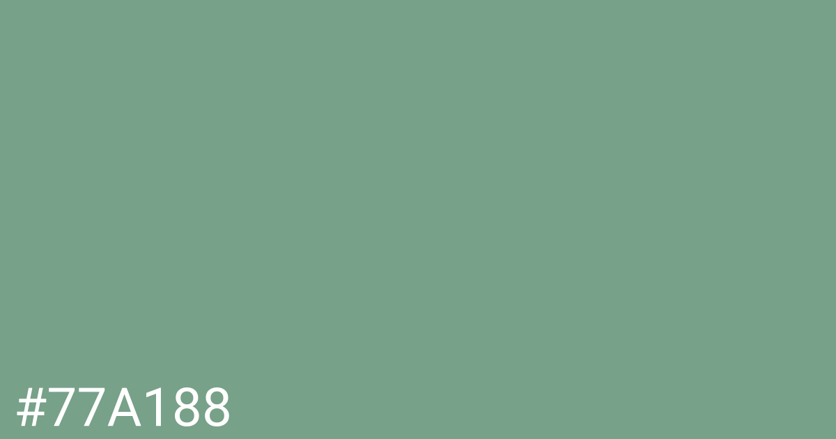 Hex color #77a188 graphic