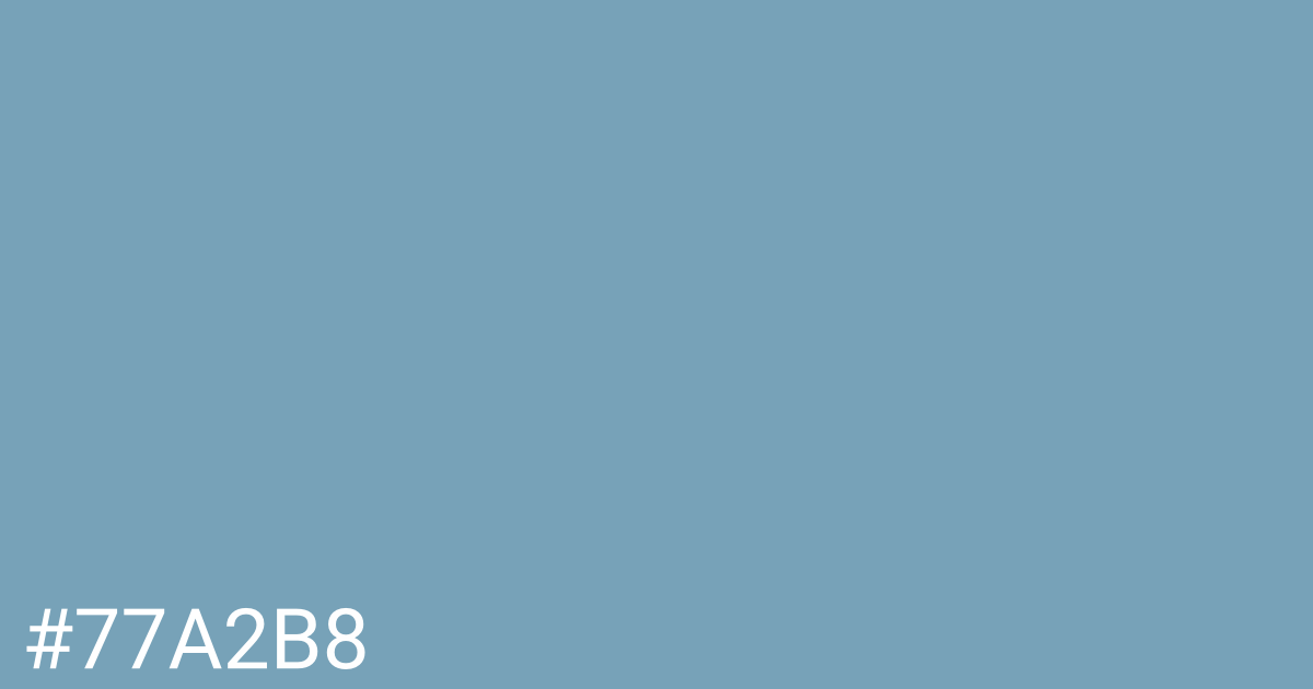 Hex color #77a2b8 graphic