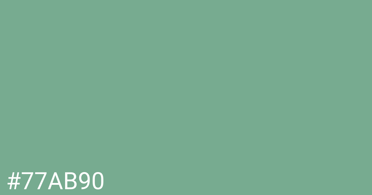 Hex color #77ab90 graphic