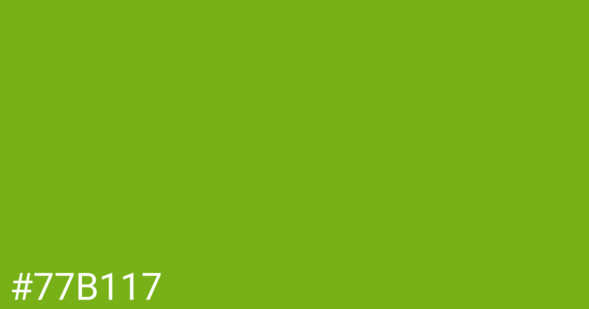 Hex color #77b117 graphic