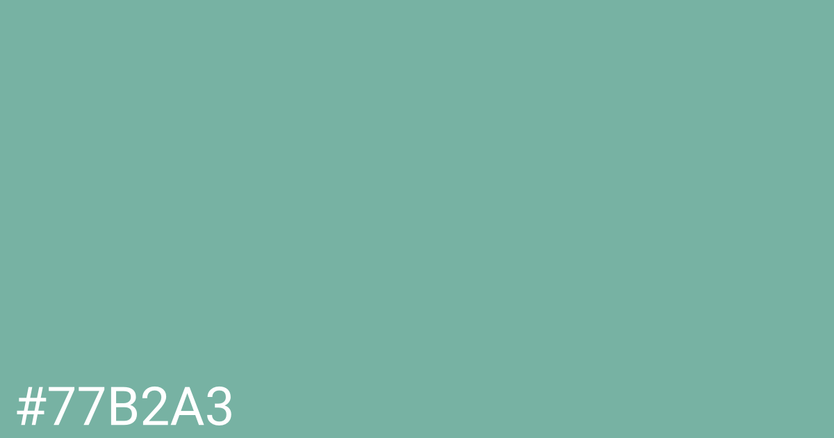 Hex color #77b2a3 graphic